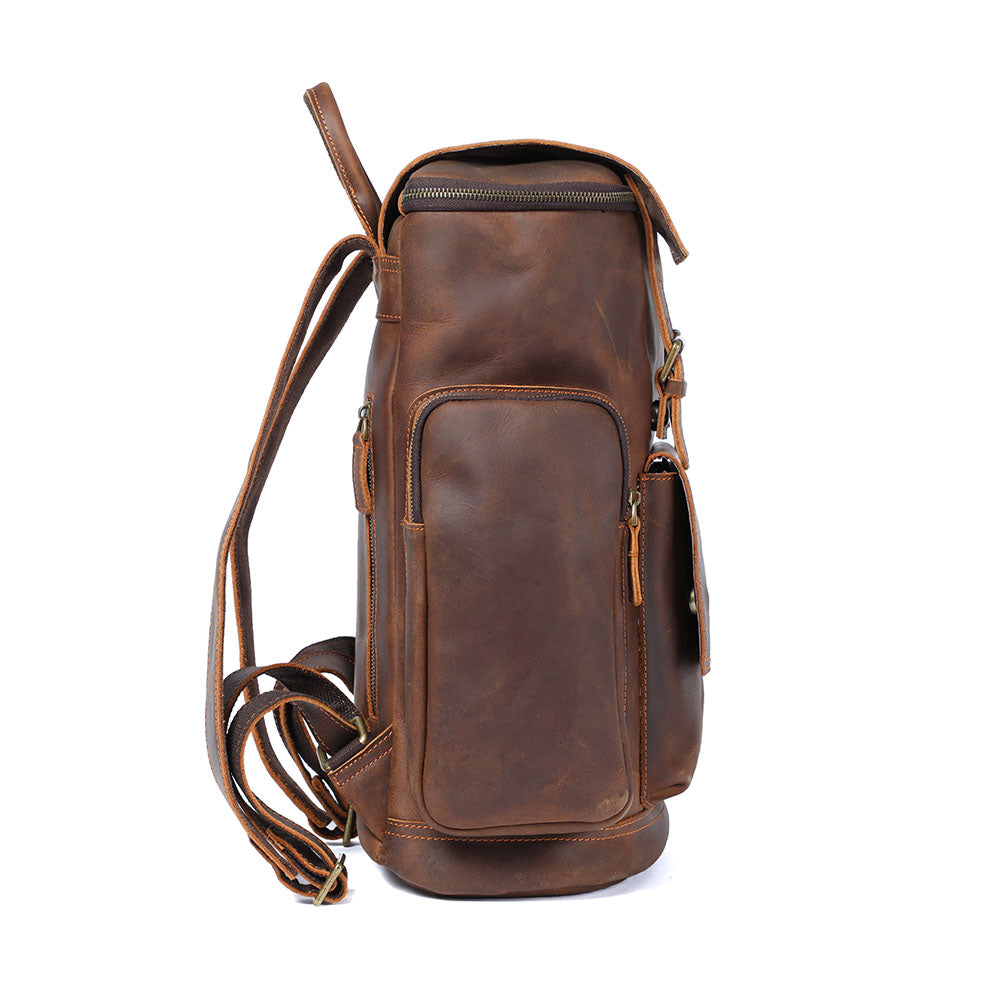 Rosvelle | Leder-Laptop-Rucksack