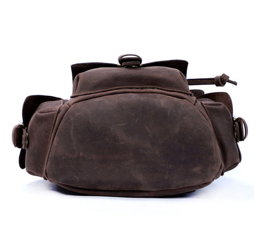 Roux | Vintage-Lederrucksack mit Schnalle