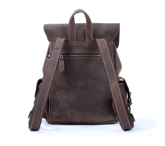 Roux | Vintage-Lederrucksack mit Schnalle