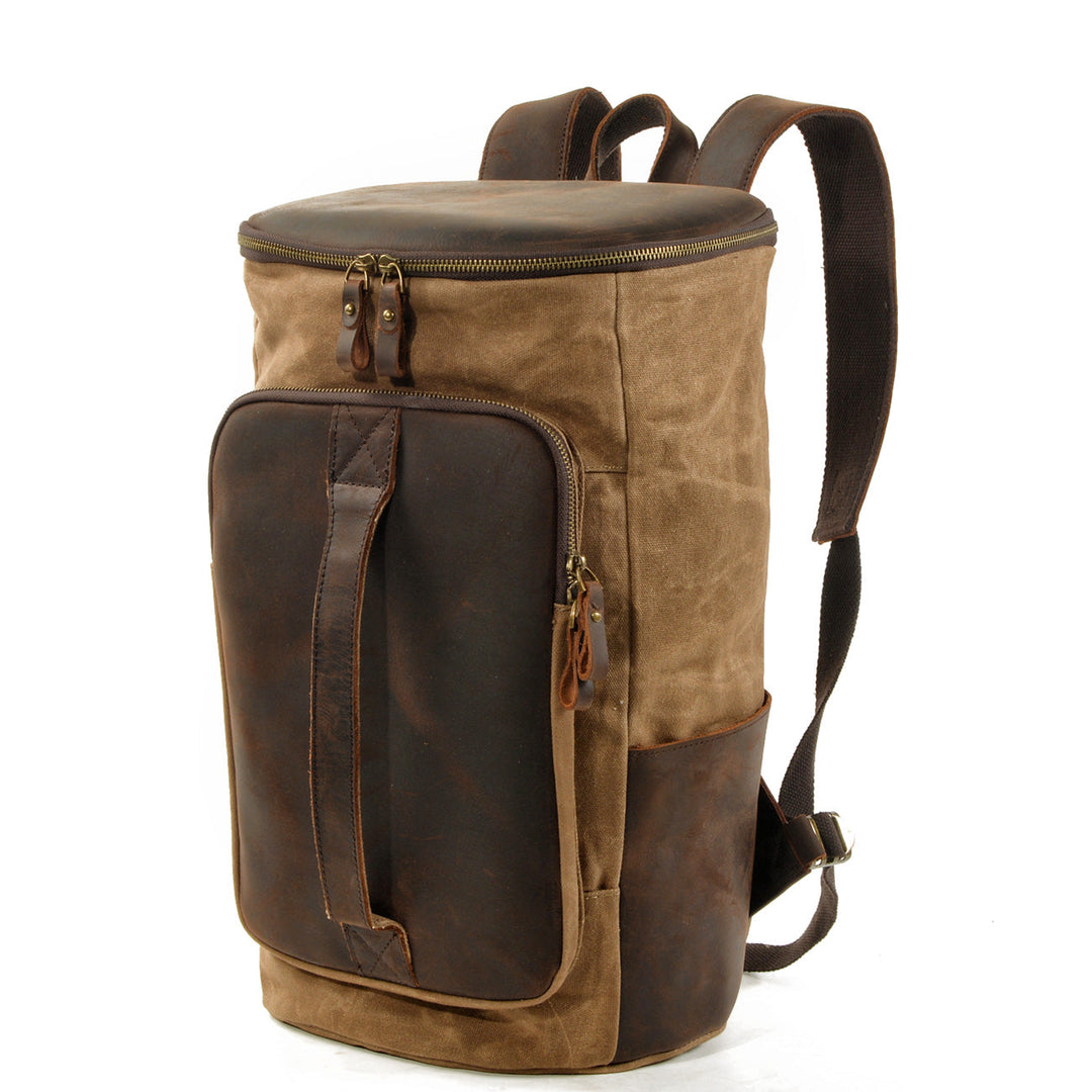 Brannor | Vintage Rucksack aus gewachstem Canvas und Leder