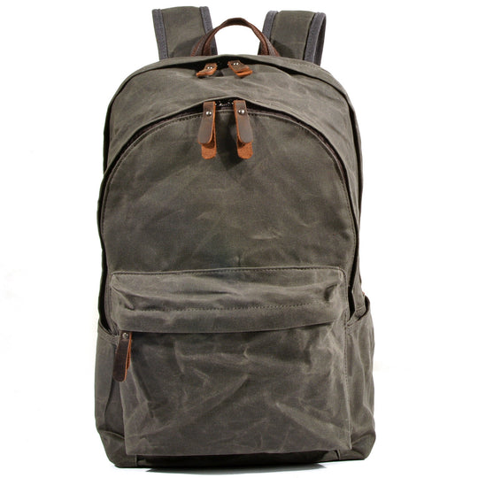 Strathmore | Vintage-Buchertasche aus gewachstem Canvas und Leder