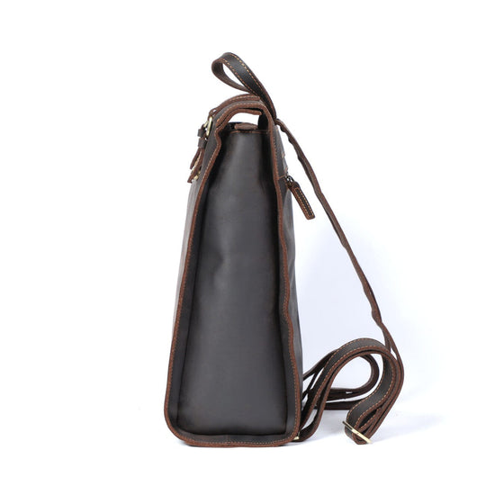 Alder | Vintage-Lederrucksack mit Klappe