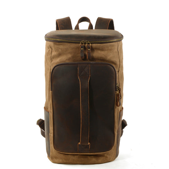 Brannor | Vintage Rucksack aus gewachstem Canvas und Leder