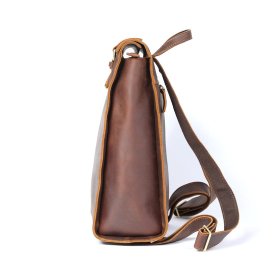 Alder | Vintage-Lederrucksack mit Klappe