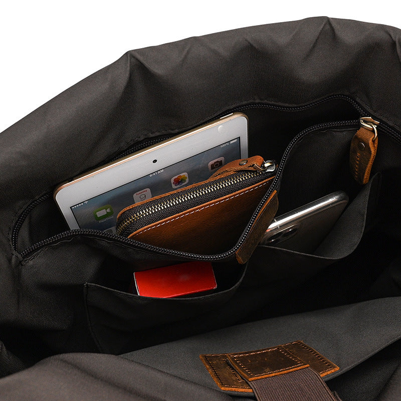 Rowan | Vintage-Lederrucksack mit Klappe