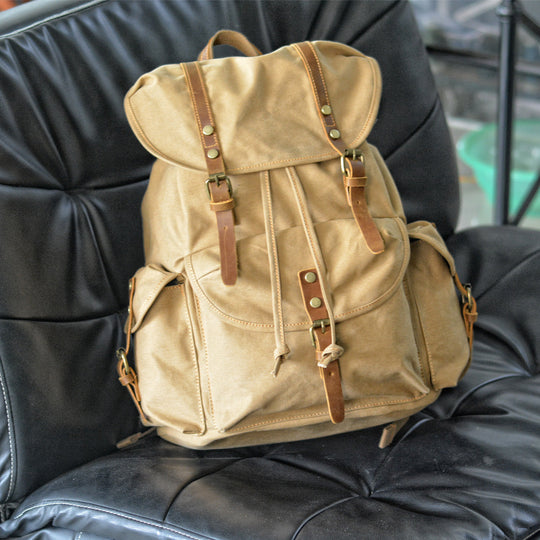 Montis | Vintage Canvas Lederrucksack