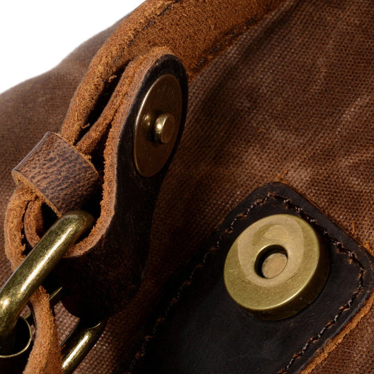 Ravn | Vintage-Rucksack aus gewachstem Canvas und Leder