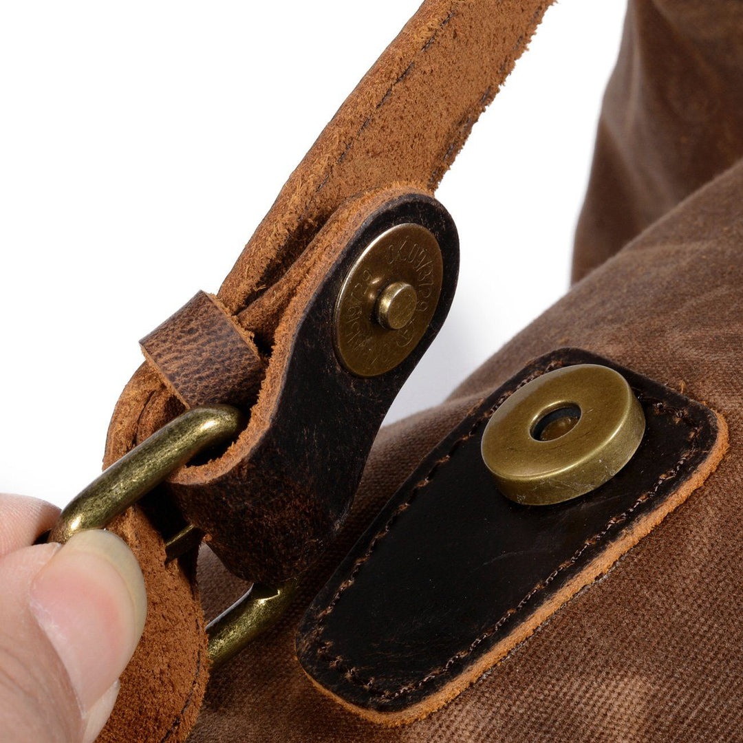 Ravn | Vintage-Rucksack aus gewachstem Canvas und Leder