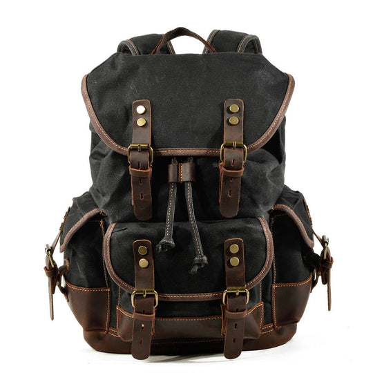 Atlas | Vintage Canvas Leder Wanderrucksack
