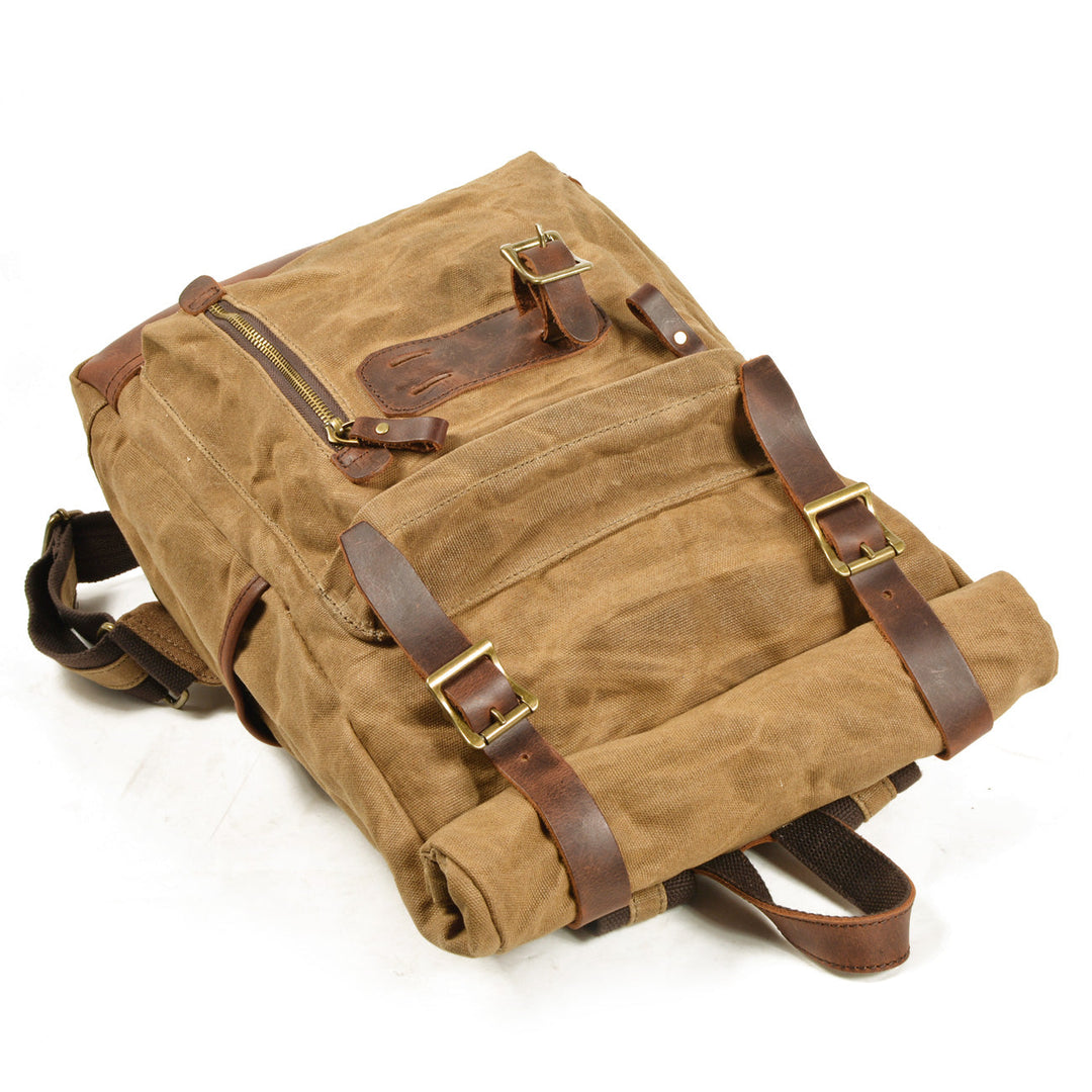 Maelor | Vintage-Rucksack aus Canvas und Leder
