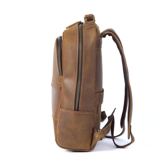 Callen | Elegantes Leder-Laptop-Rucksack