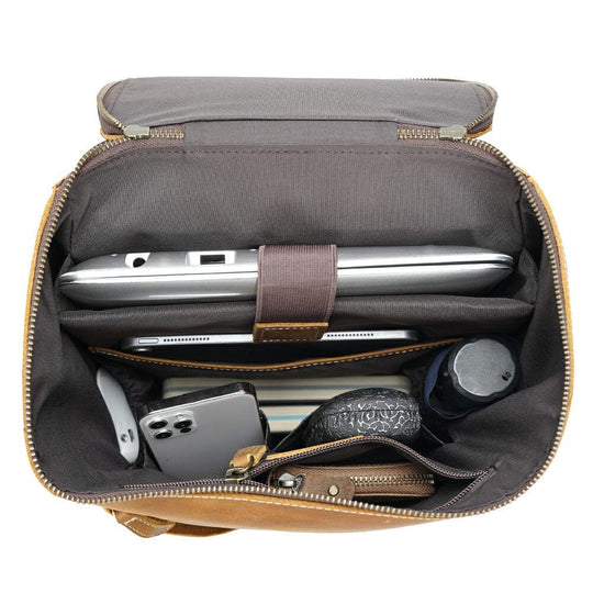 Elias | Weicher Vintage-Lederrucksack