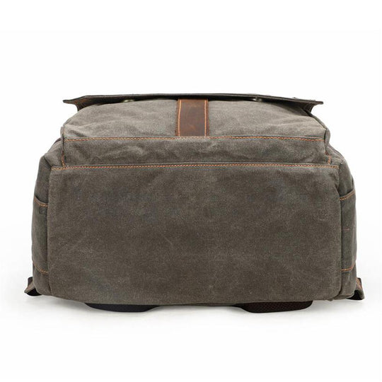 Thalen | Vintage-Rucksack aus gewachstem Canvas und Leder für Kameras