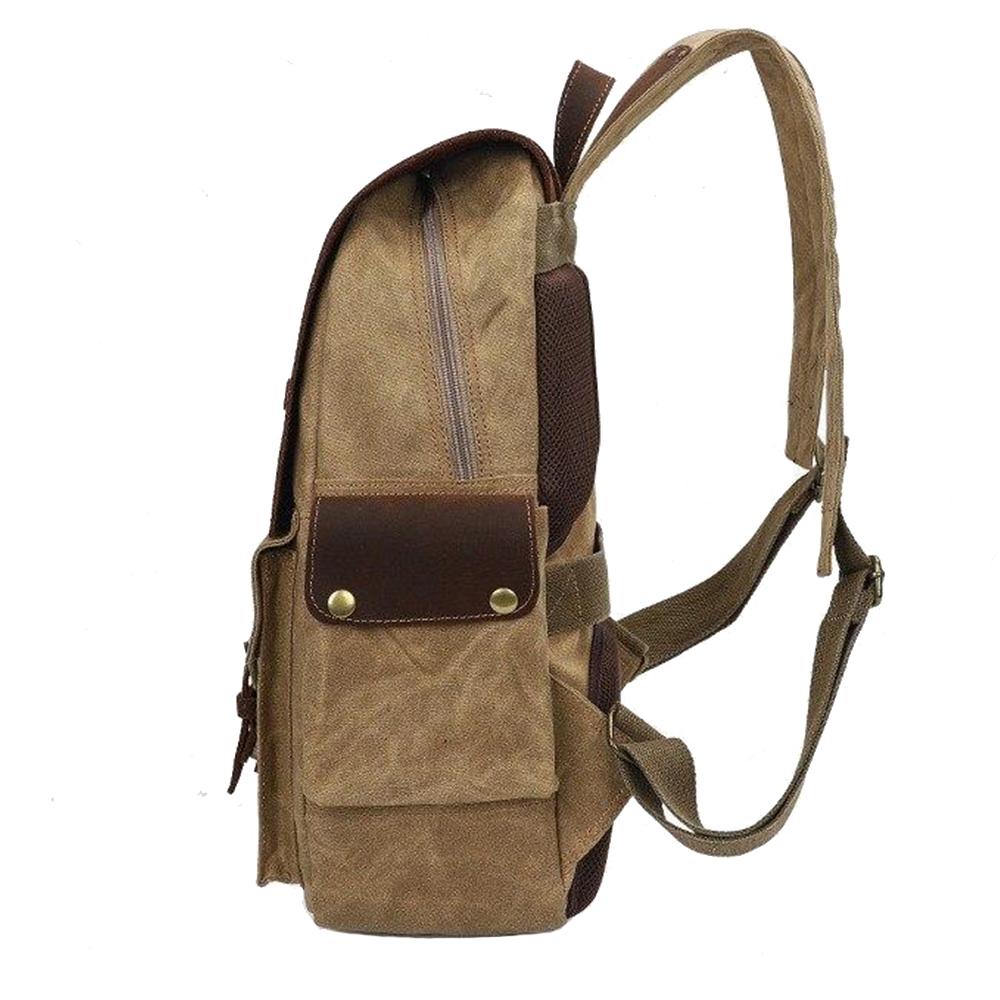 Arvid | Vintage-Rucksack aus Canvas und Leder für die Stadt
