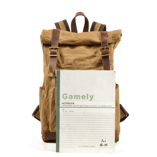 Maelor | Vintage-Rucksack aus Canvas und Leder