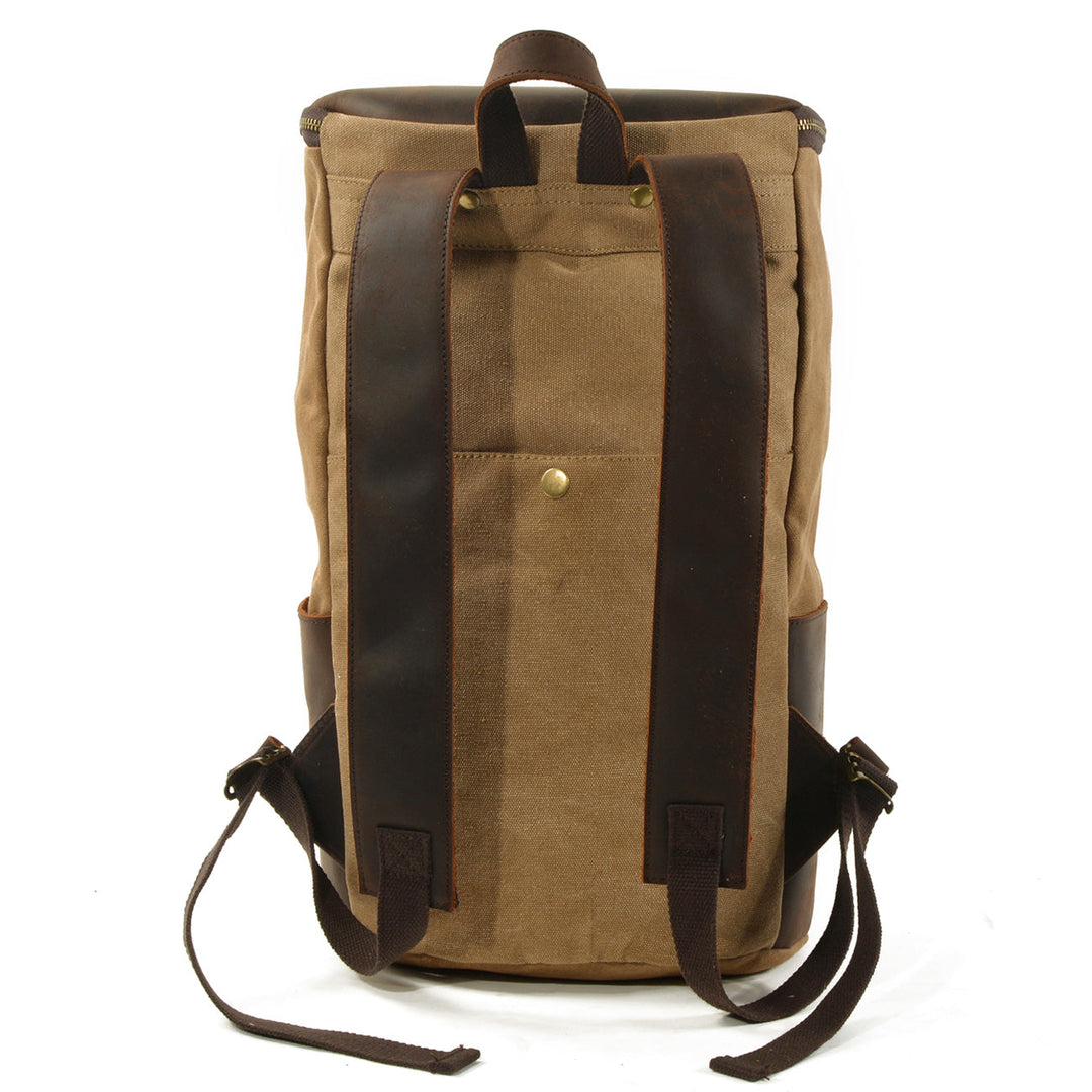 Brannor | Vintage Rucksack aus gewachstem Canvas und Leder