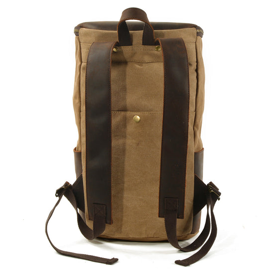 Brannor | Vintage Rucksack aus gewachstem Canvas und Leder