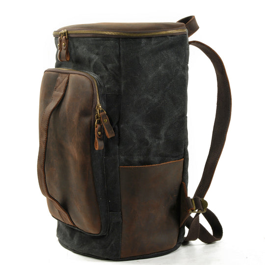 Brannor | Vintage Rucksack aus gewachstem Canvas und Leder