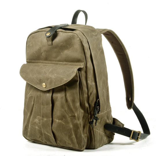 Calder | Rucksack aus gewachstem Canvas und Leder
