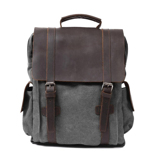 Novera | Vintage Canvas Lederrucksack
