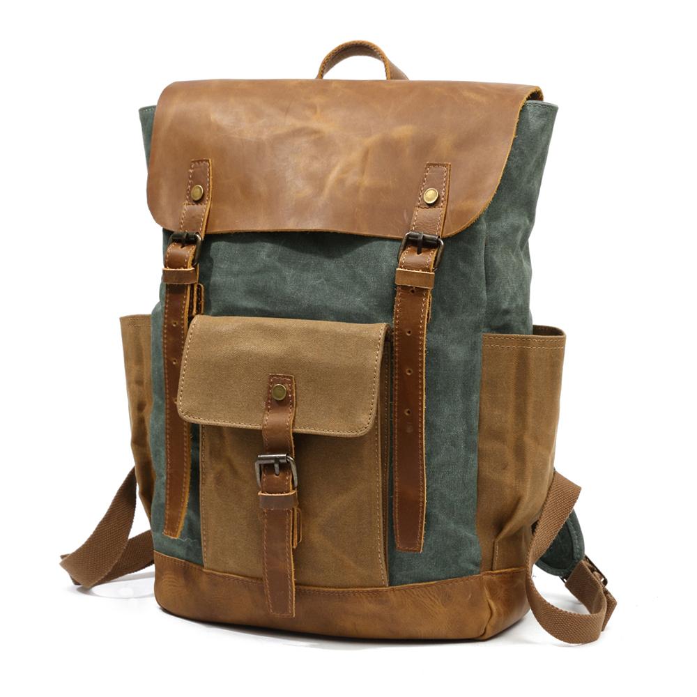 Maven | Vintage Canvas-Lederrucksack