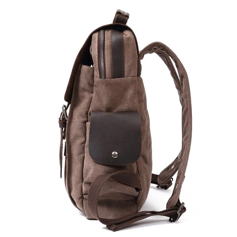Novera | Vintage Canvas Lederrucksack