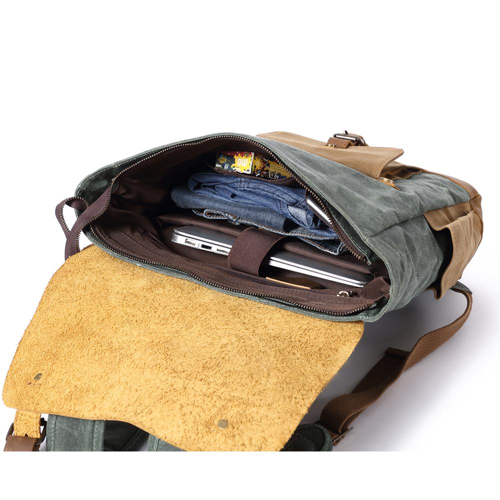 Maven | Vintage Canvas-Lederrucksack