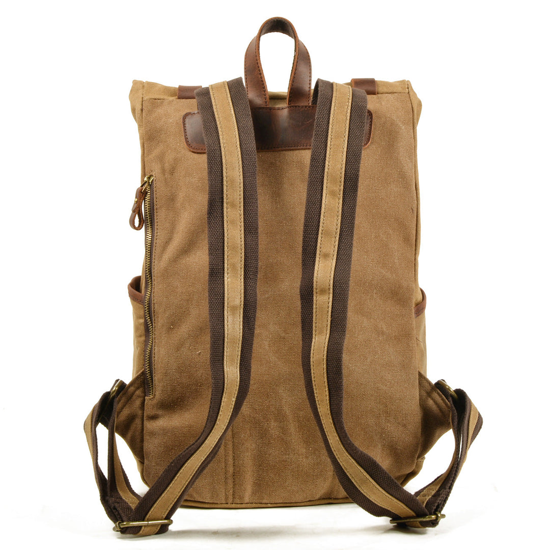 Maelor | Vintage-Rucksack aus Canvas und Leder