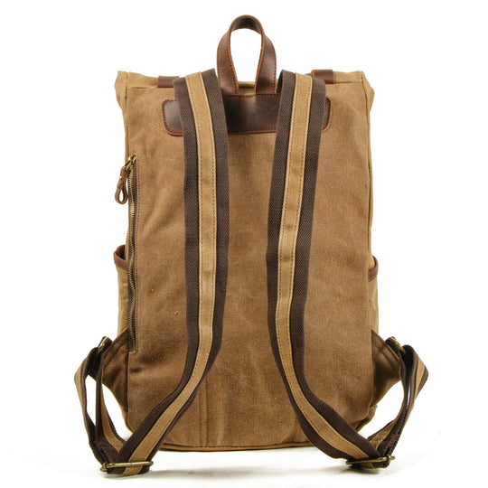 Maelor | Vintage-Rucksack aus Canvas und Leder