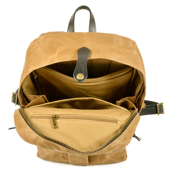 Calder | Rucksack aus gewachstem Canvas und Leder