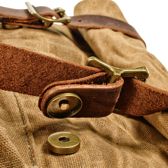 Maelor | Vintage-Rucksack aus Canvas und Leder