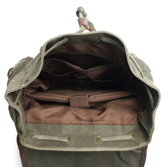 Atlas | Vintage Canvas Leder Wanderrucksack