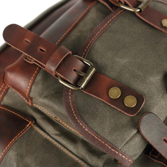 Atlas | Vintage Canvas Leder Wanderrucksack