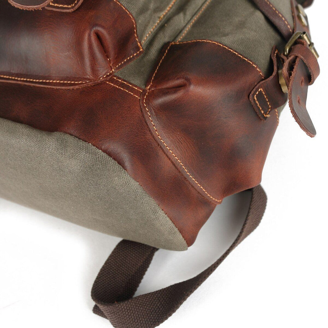 Atlas | Vintage Canvas Leder Wanderrucksack