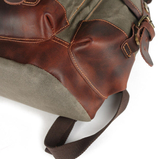 Atlas | Vintage Canvas Leder Wanderrucksack