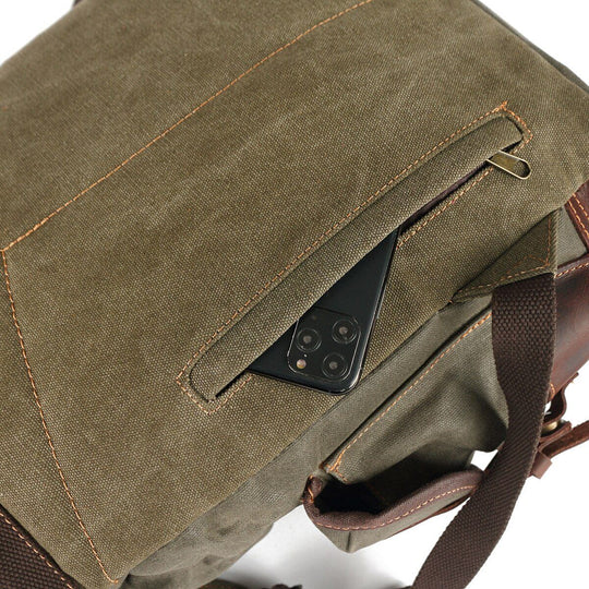 Atlas | Vintage Canvas Leder Wanderrucksack