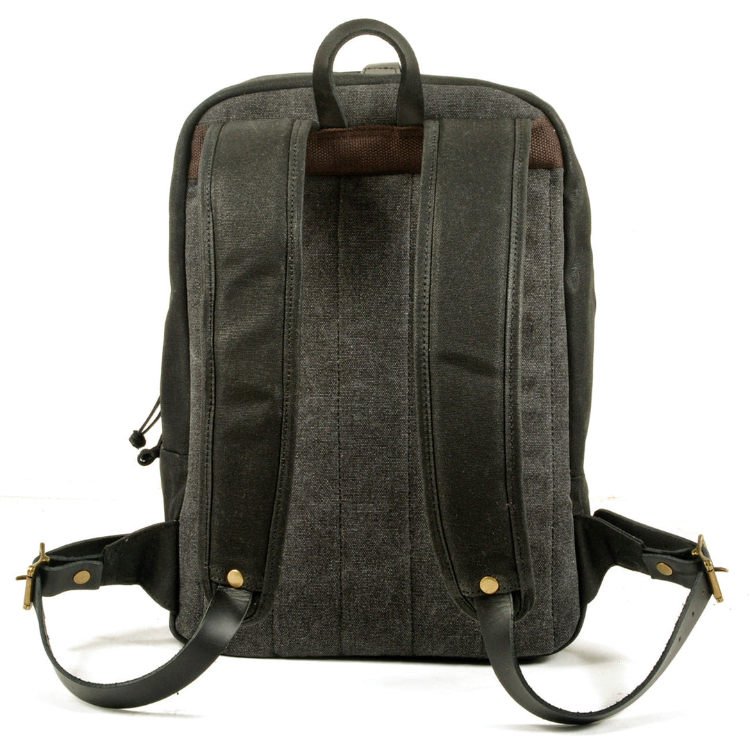 Calder | Rucksack aus gewachstem Canvas und Leder