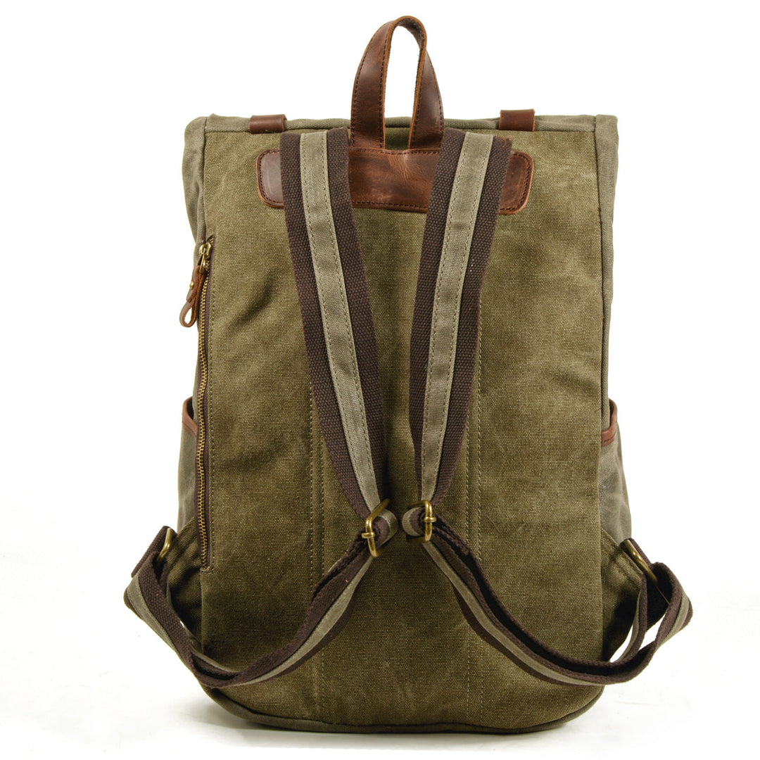 Maelor | Vintage-Rucksack aus Canvas und Leder