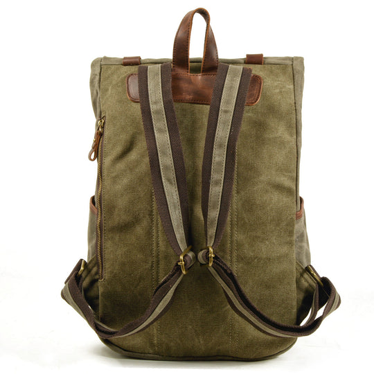 Maelor | Vintage-Rucksack aus Canvas und Leder