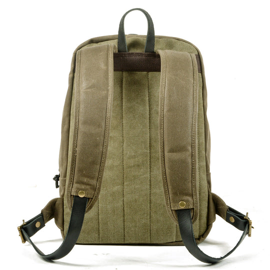 Calder | Rucksack aus gewachstem Canvas und Leder