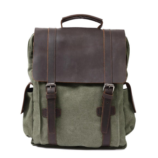 Novera | Vintage Canvas Lederrucksack