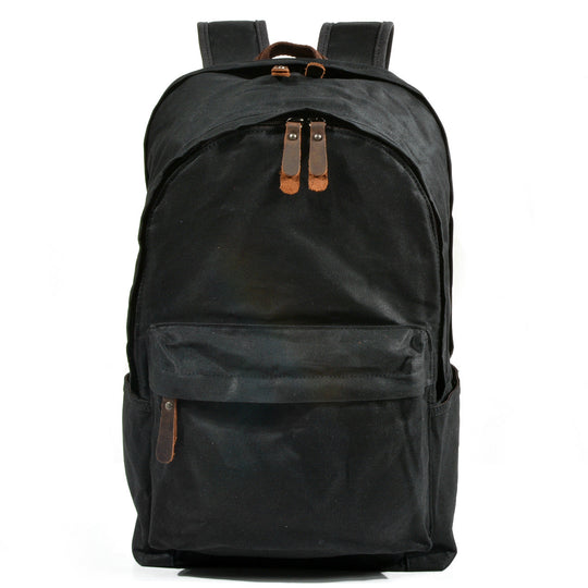 Strathmore | Vintage-Buchertasche aus gewachstem Canvas und Leder