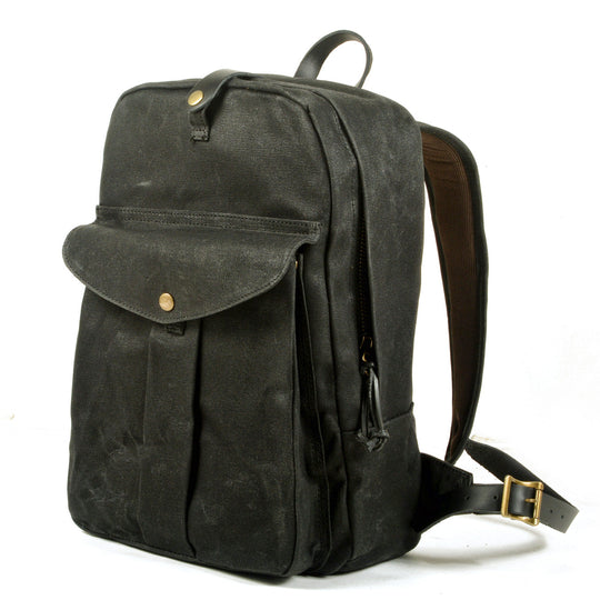 Calder | Rucksack aus gewachstem Canvas und Leder