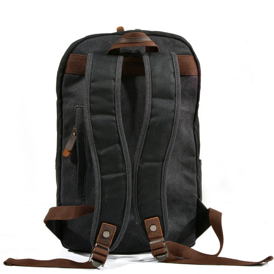 Strathmore | Vintage-Buchertasche aus gewachstem Canvas und Leder