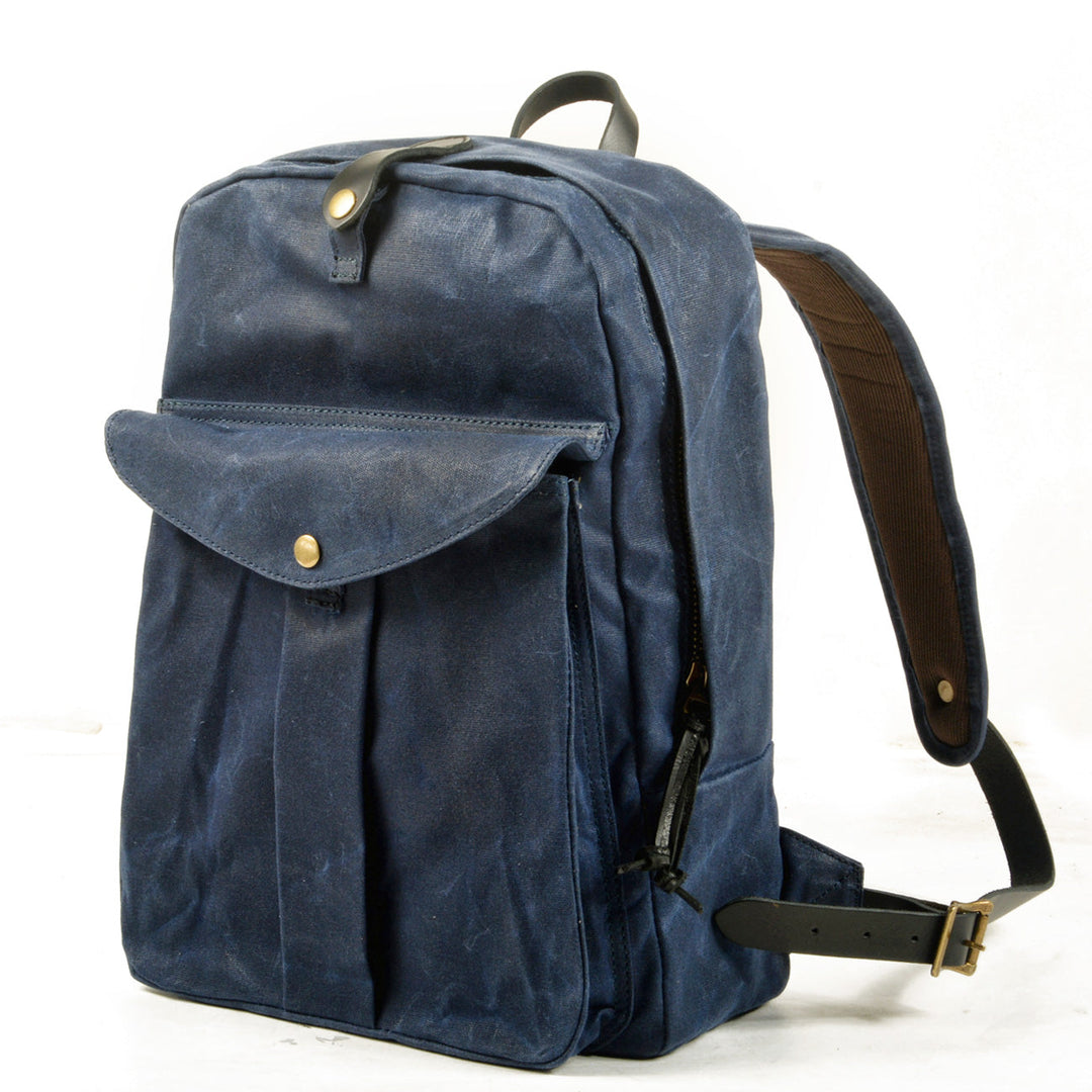 Calder | Rucksack aus gewachstem Canvas und Leder