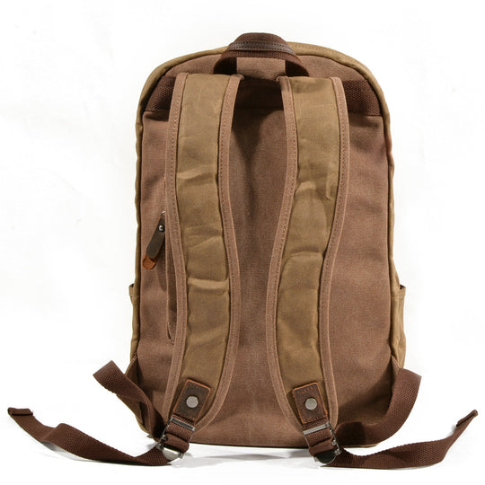 Strathmore | Vintage-Buchertasche aus gewachstem Canvas und Leder