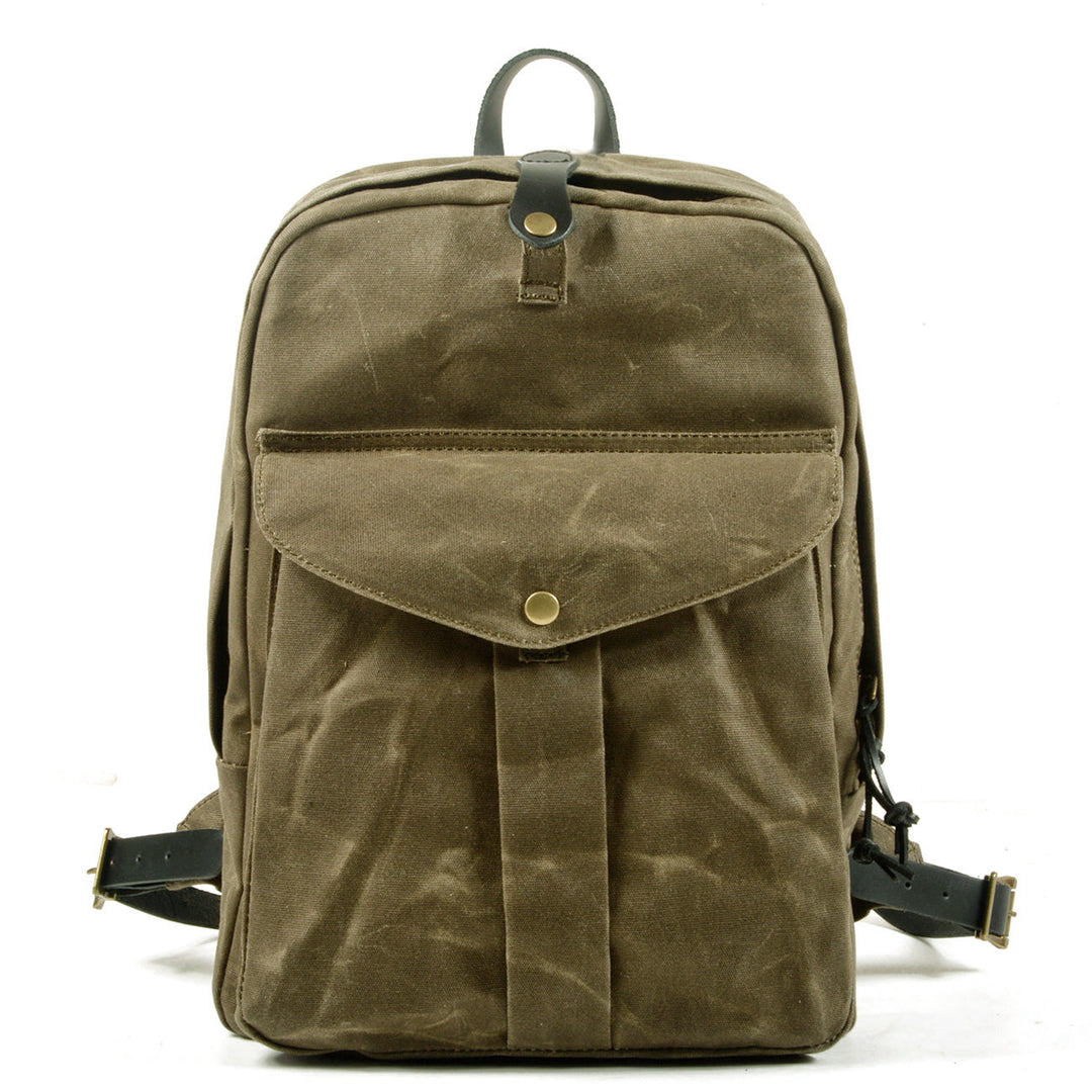 Calder | Rucksack aus gewachstem Canvas und Leder