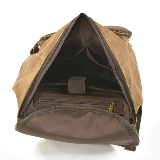 Brannor | Vintage Rucksack aus gewachstem Canvas und Leder