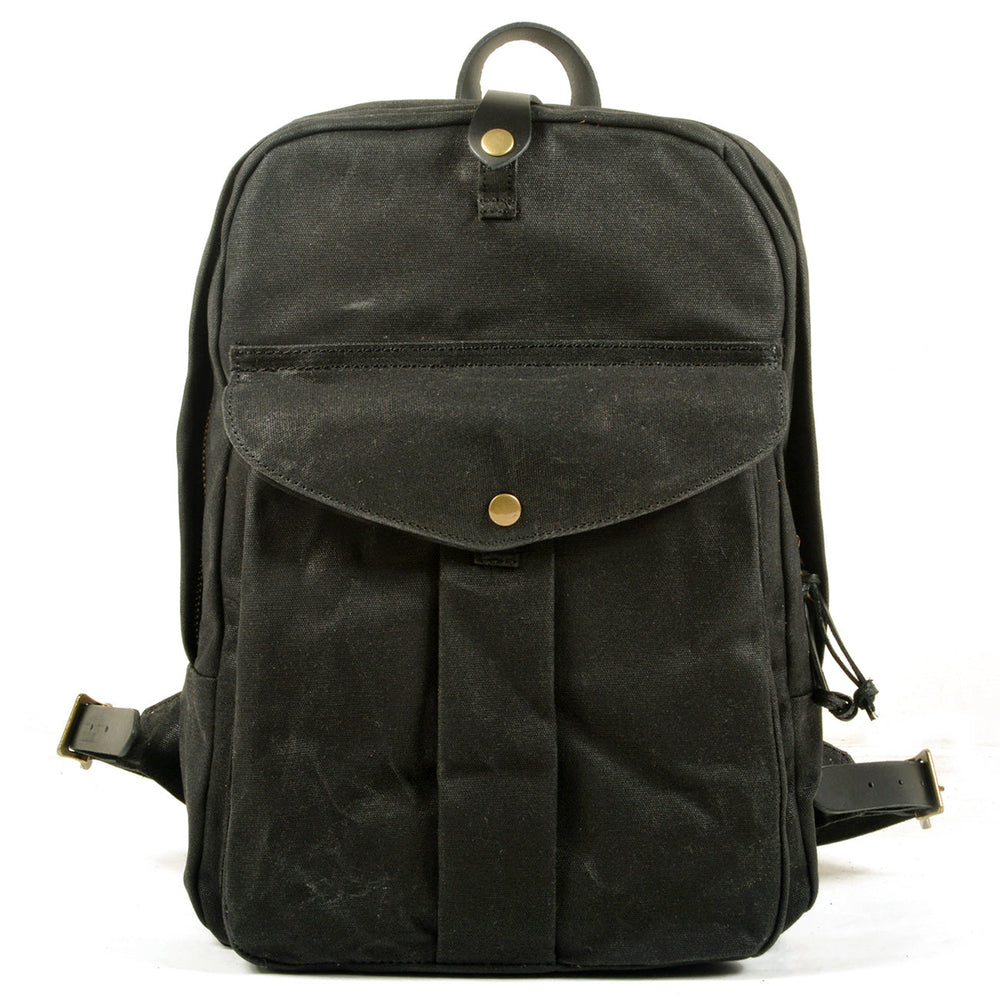 Calder | Rucksack aus gewachstem Canvas und Leder