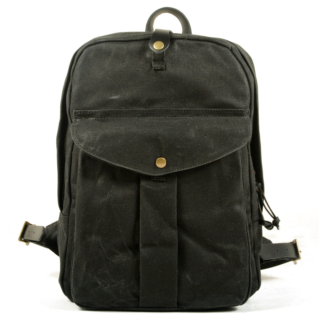 Calder | Rucksack aus gewachstem Canvas und Leder